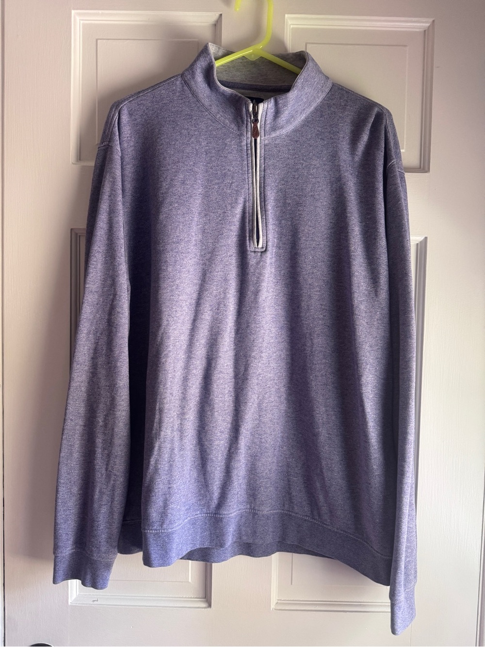 Johnnie-O Heather Lavender Quarter Zip Pullover Sweatshirt Men’s XL